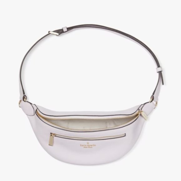 Kate Spade Leila Belt Bag Fanny Pack & Wallet in Lilac Moon Leather NWT! - Picture 4 of 14